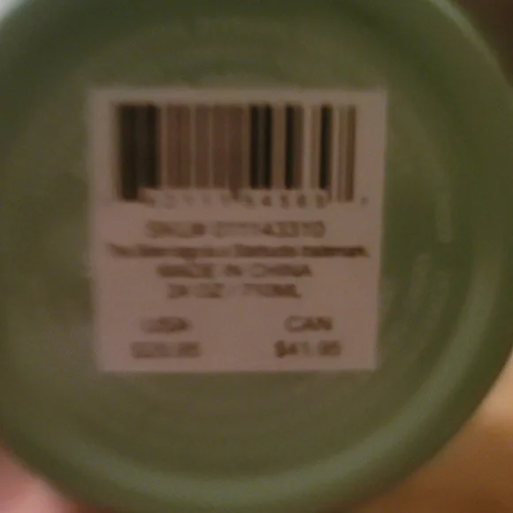 Starbucks Swirled Metal Light Green Tumbler Cup Venti - Picture 8 of 9